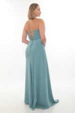 Elegant Crepe Dress – Style 4040 (Mint) - Görsel 4