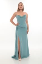 Elegant Crepe Dress – Style 4040 (Mint)
