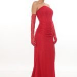 Elegant Lace Dress – Style 6050 (Red)